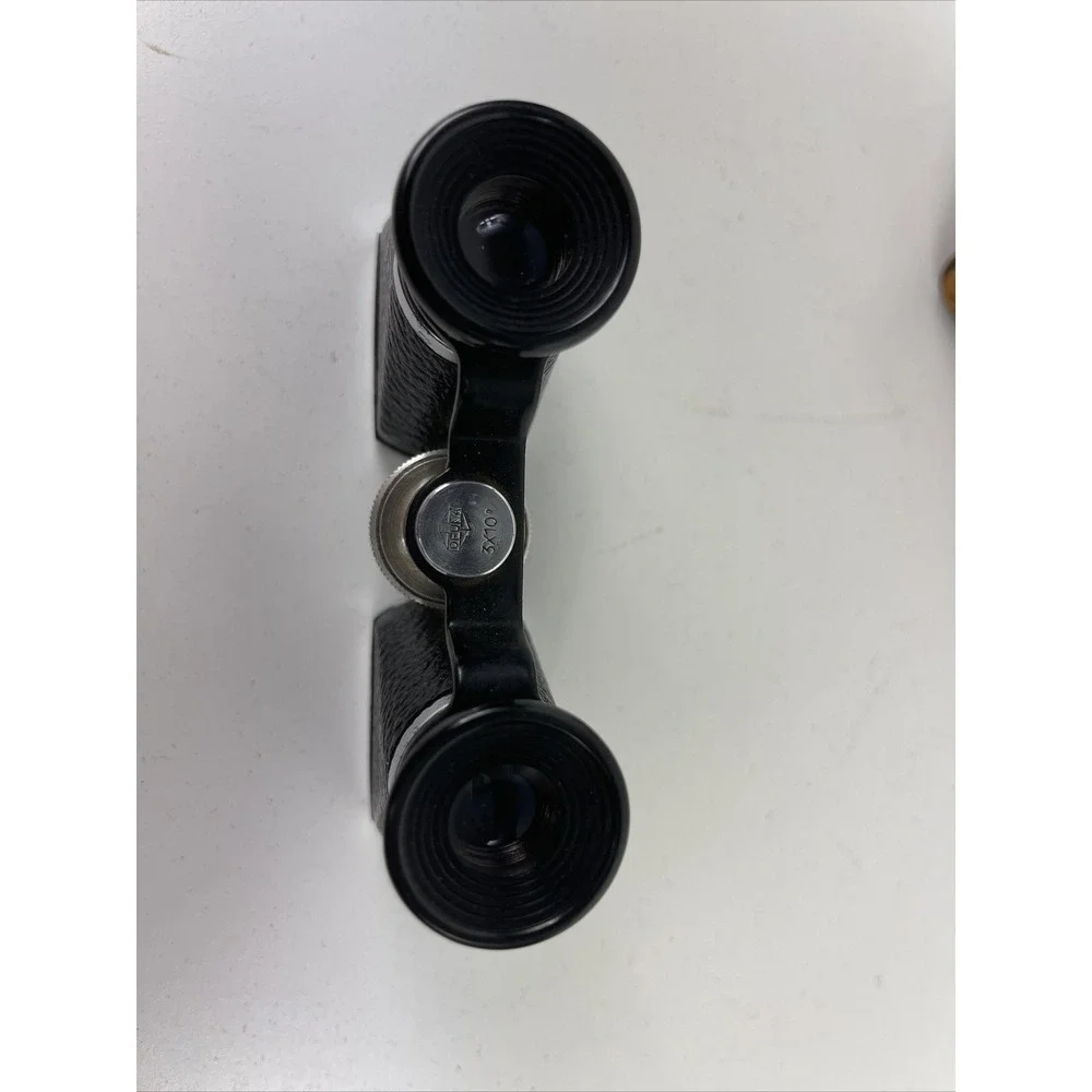 Vintage‎ 40's OFUNA Japan 3X10 Coated Opera Glasses Binoculars ~ Leather Case